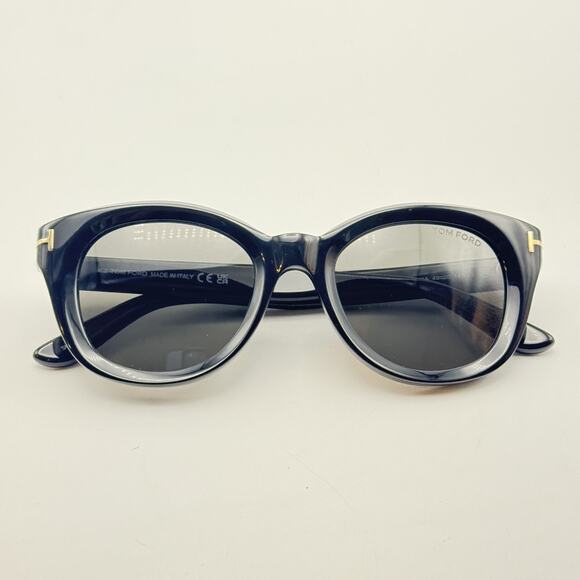 Tom Ford Sunglasses Nika-02 TF1344 01A Black Round Frame Gray Lens 49-20-140 New main image 10
